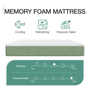 Novilla Full Size Mattress 10 Inch Memory Foam Mattress Full with Cooling Gel Foam for Refreshing Sleep & Pain Relief Full Mattress in a Box Medium Plush Full Bed Mattress