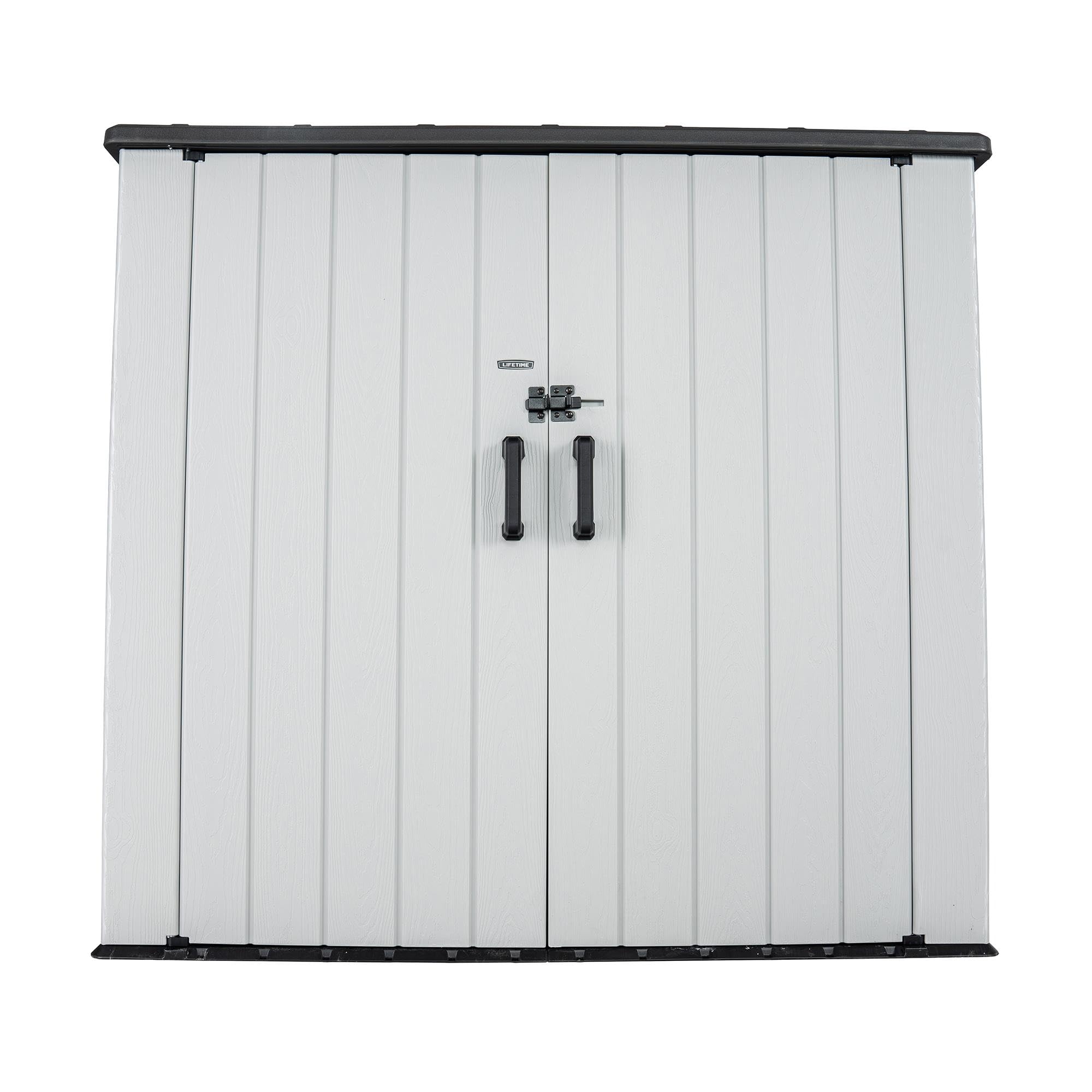 Lifetime Outdoor Utility Storage Shed with Double Wall Steel-Reinforced Construction, 6.3 x 3.6 FT