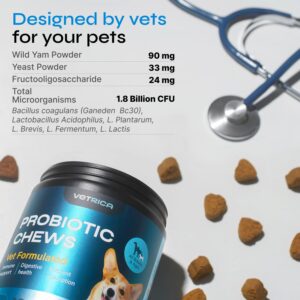 Probiotics for Dogs - Dog Probiotics for Digestive Health - Dog Gut Health Probiotics - Pet Probiotics for Dogs Gut Health Digestive & Immune Support - Probiotic Chews for Dogs with Digestive Enzymes