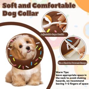 BALAPET Soft Dog Recovery Collar, Comfortable Lightweight Adjustable Pet Cone Collar for Dogs Recovery and Stop Licking,Cute Donut Shape Elizabethan Collar for Small Dog Cat(M)