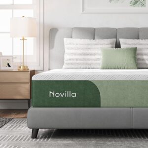 novilla 12 inch full size mattress gel memory foam mattress in a box with cooling gel foam for pressure relief medium plush feel mattress full bed mattress