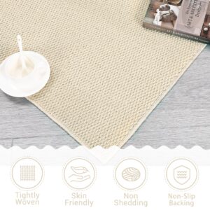 CAROMIO 9x12 Area Rug Large Machine Washable Rug Modern Solid Textured Area Rug Stain Resistant Non-Slip Accent Rug Contemporary Woven Floor Cover Farmhouse Carpet for Living Room Decor, Cream