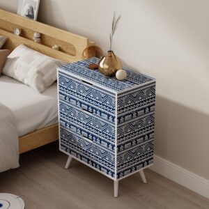 FurSch Farmhouse 3 Drawer Dresser for Storage,Boho Chest of Drawer,Wood Dresser with Drawers for Bedroom Living Room