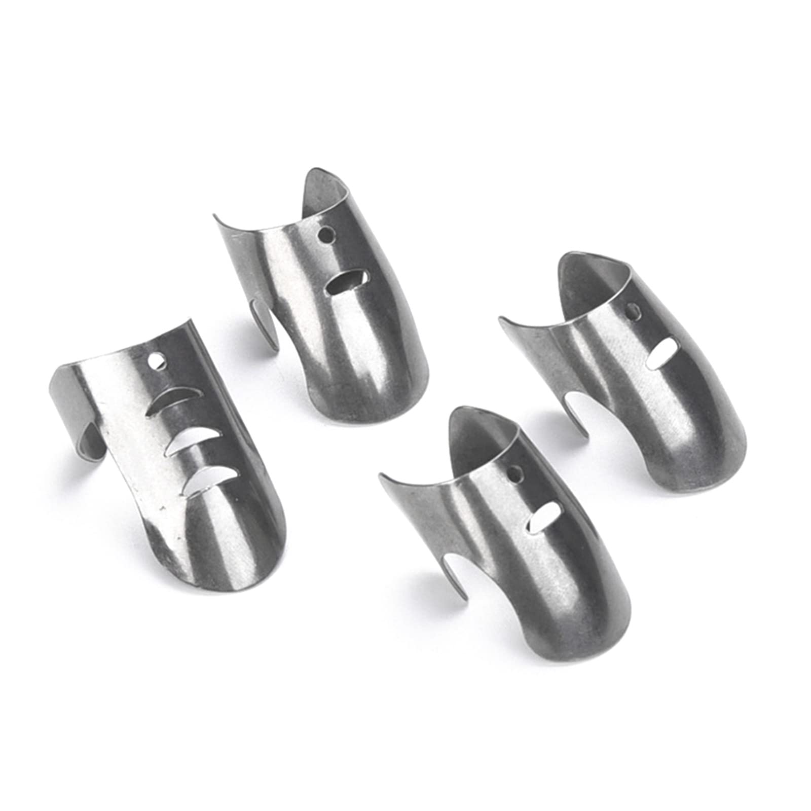 4 Pack Stainless Steel Finger Guards Professional Finger Guard Safe Finger Protector Home Kitchen Cooking Gadgets