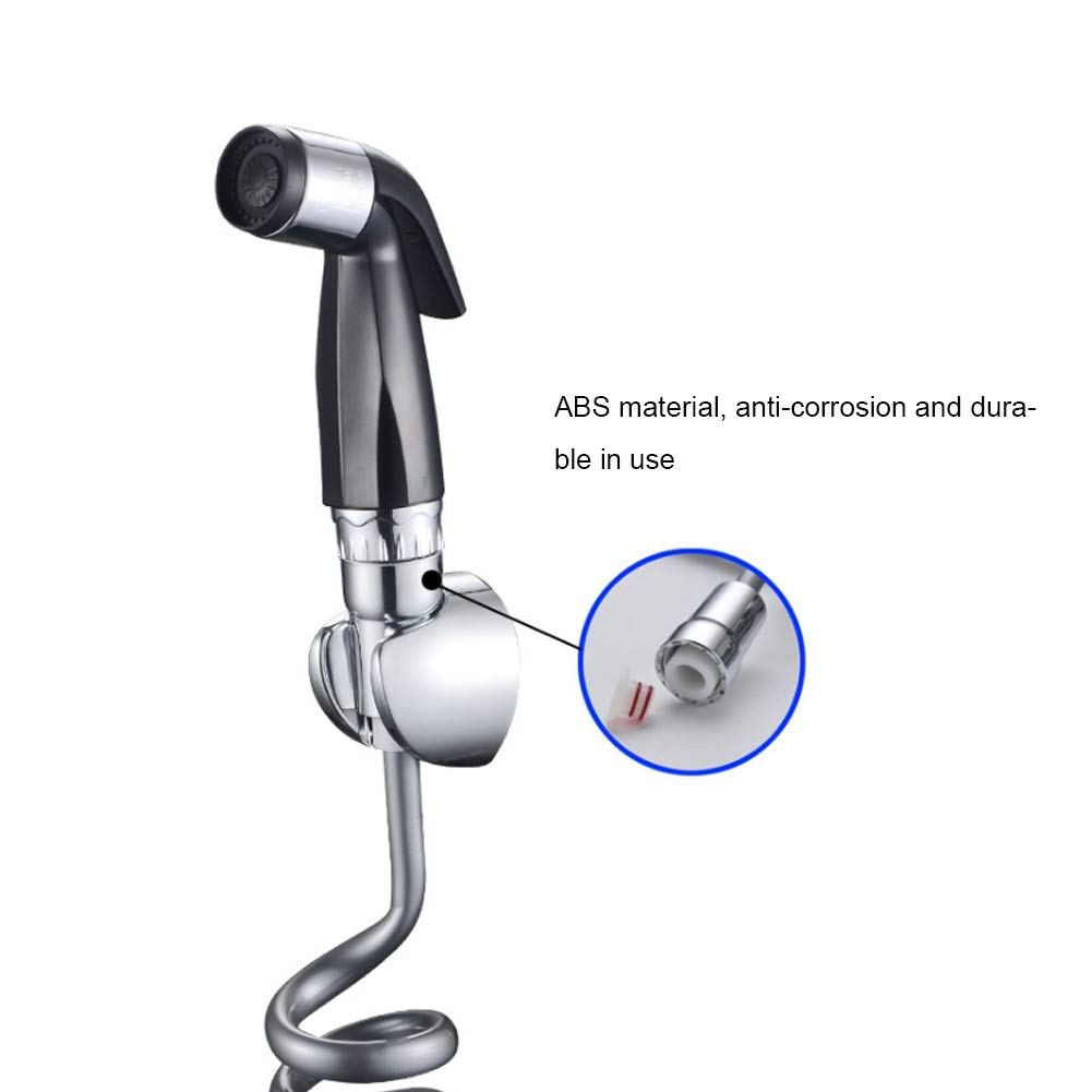 Bidet Sprayer for Toilet, Handheld Bidet Sprayer ABS Spray Head for Bathroom Toilet Hair Washing, Portable Pet Shower Toilet Water Sprayer Seat Bidet Attachment Shower Spray Washer