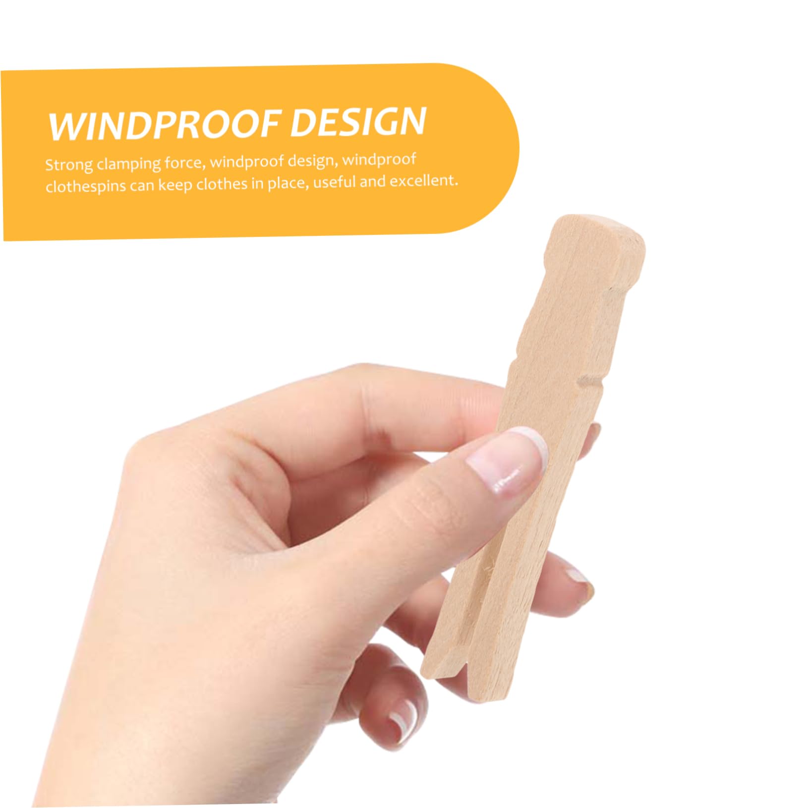 SOESFOUFU 100pcs Wooden Clothespins Clothes Clips Clothespins Clips Wood Clothespins Clothes Pegs Clothesline Laundry Pegs Windproof Clothespins Quilt Clamp Blanket Fixing Clamp Clothing Peg