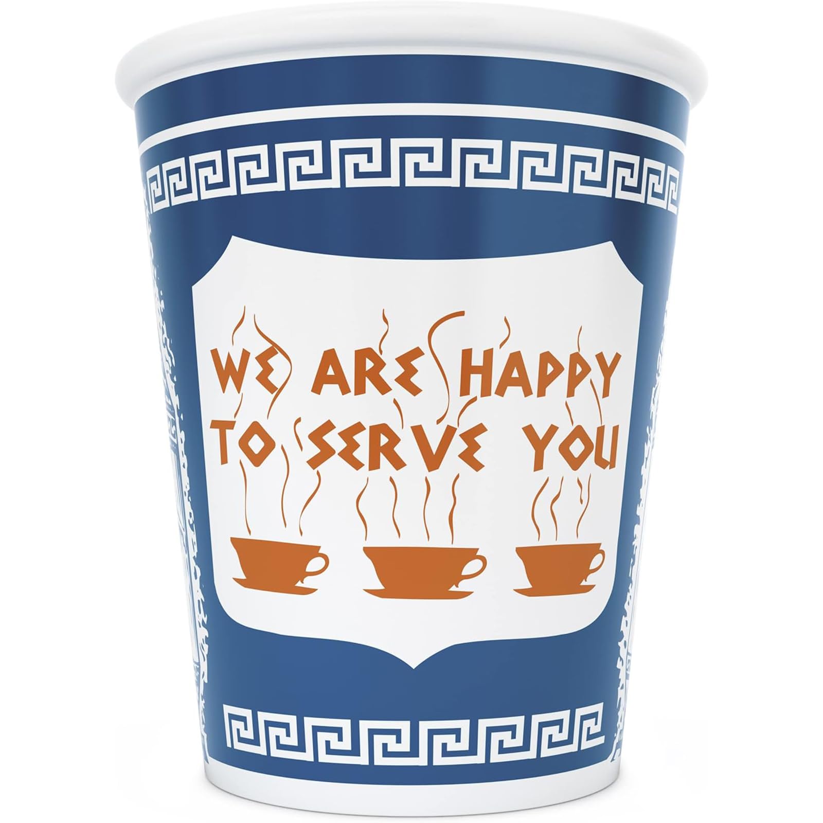 KJUYT 10 oz. Ceramic Cup We are happy to serve you” gifts women birthday gifts coffee mug get well coffee mugs, big, Blue