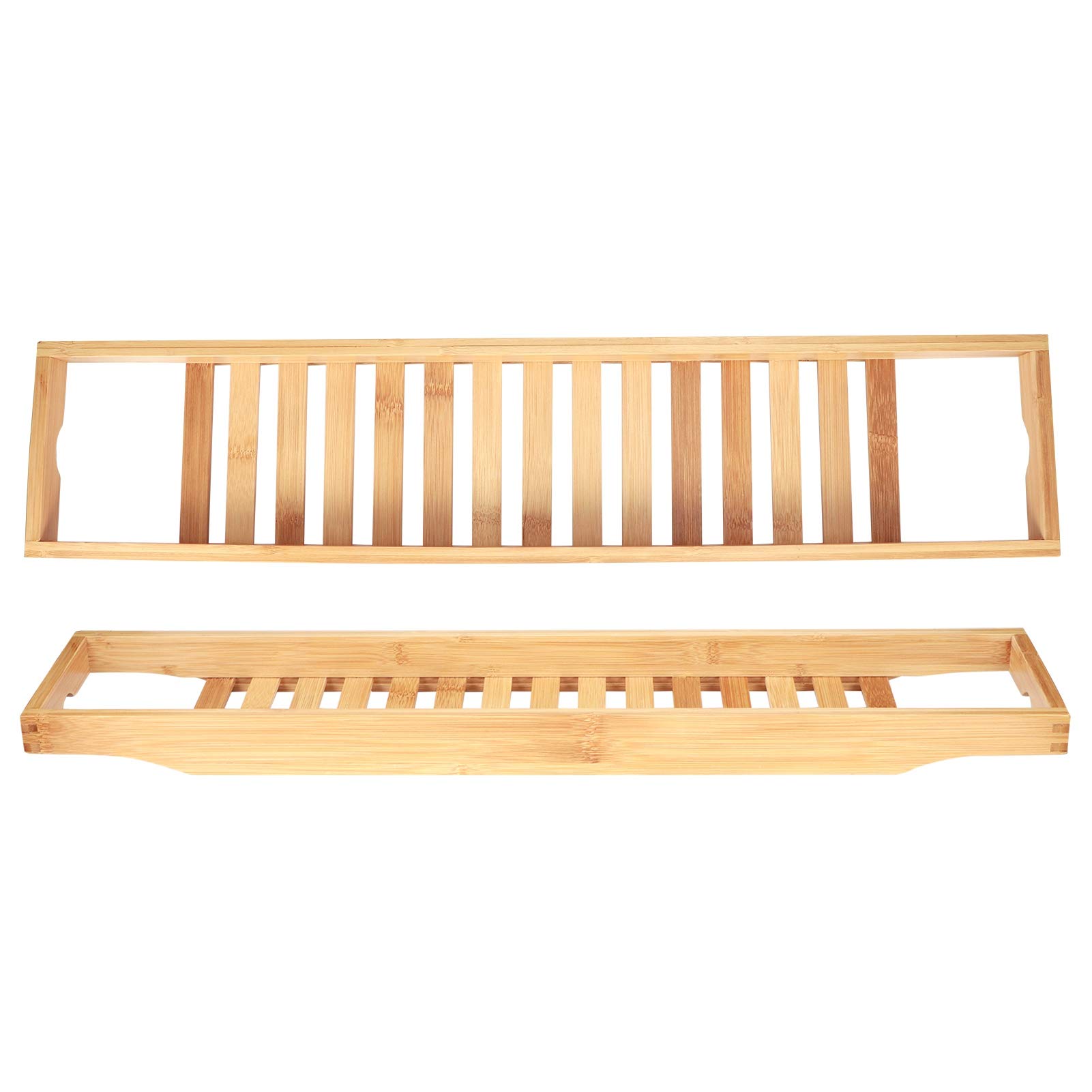 Bath Tray Organizer,Multifunctional Bamboos Bathtub Tray Rack,Wine Book Storage Shelf Shower Organizer Bathroom Supplies