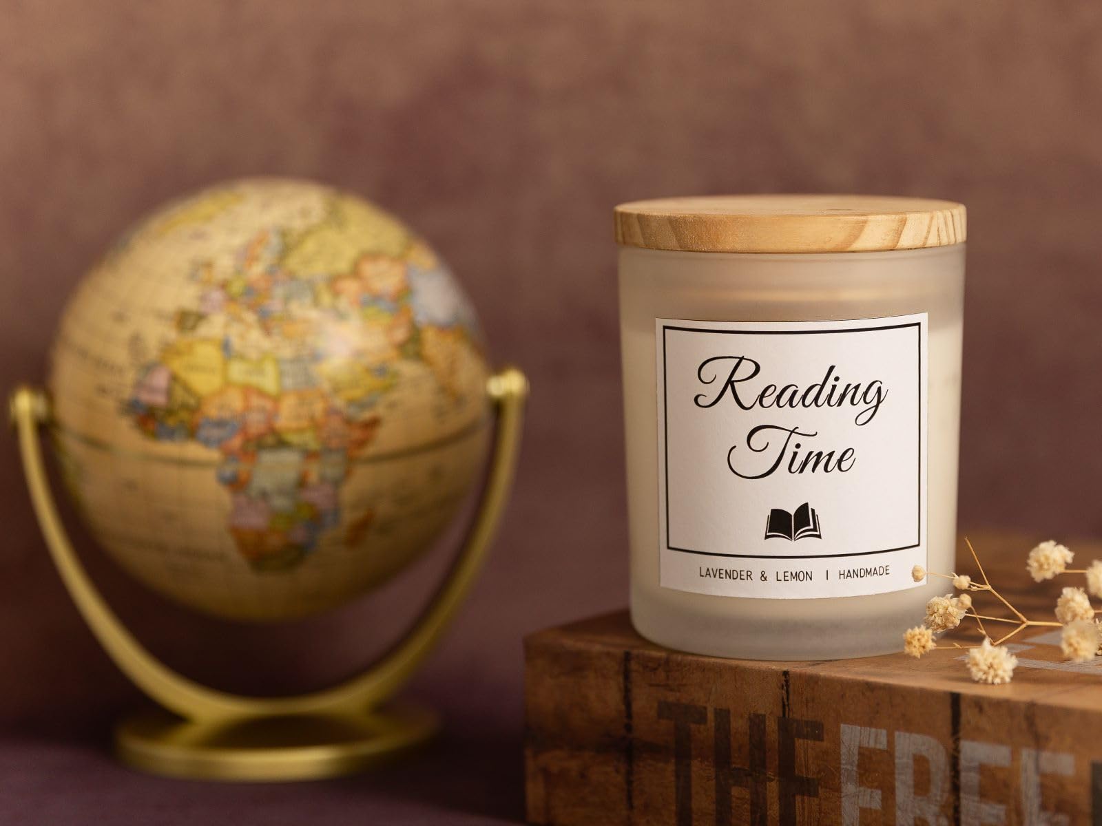 Book Lovers Gifts, Gifts for Readers, Reading Gifts, Reading Candles, Reading Themed Gifts, Lemon Lavender Candle, Gifts for Men Women