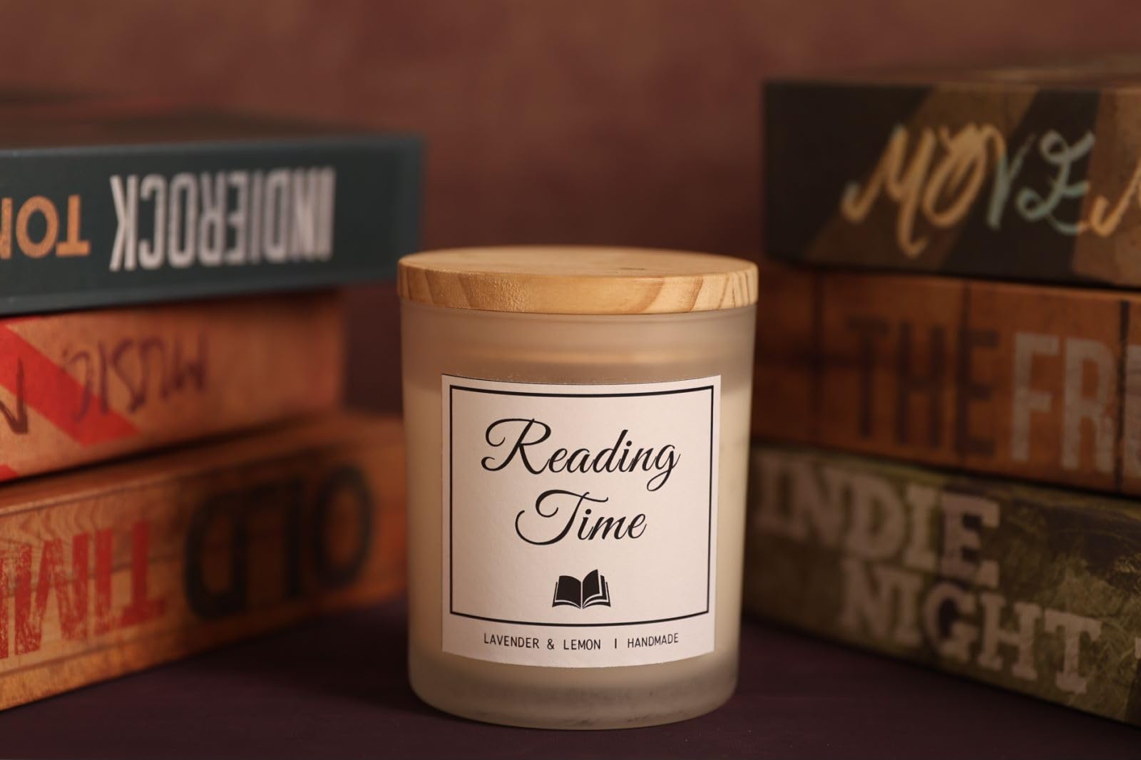 Book Lovers Gifts, Gifts for Readers, Reading Gifts, Reading Candles, Reading Themed Gifts, Lemon Lavender Candle, Gifts for Men Women