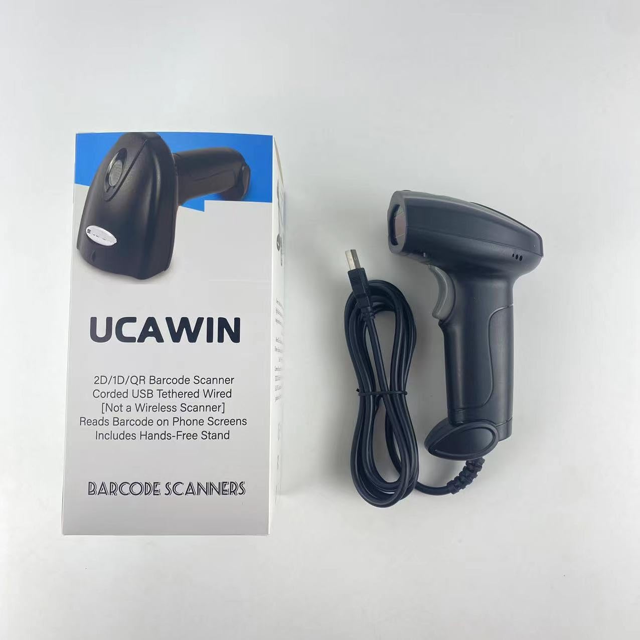 UCAWIN Barcode scanners, USB Handheld Barcode Reader, Screen Scanning