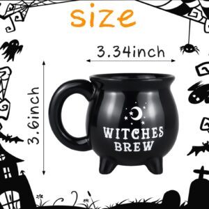 Baysowmaytow Witch Brew Cauldron Coffee Mug, 300ml/10oz Ceramic Coffee Cups, Cute Halloween Water Cups, Summer Winter Drinkware, Birthday Halloween Gifts