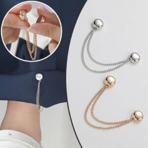 Multi-Function Magnetic Clothing Clips, 4 Pack Strongest Magnetic Strength Buttons Clips, Multi-Purpose Magnetic Pinless Brooch Clothing Accessories for Women Clothes Hijab Pins Decorate