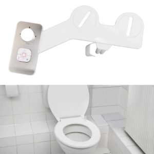 Slim Bidet Toilet Seat Attachment Non Electric Dual Nozzle Self Feminine Butt Wash Bidet Attachment 7/8 Inch Tee