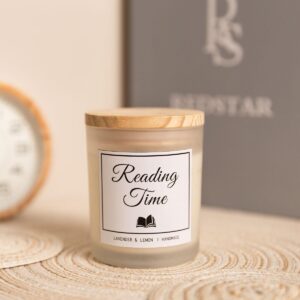 Book Lovers Gifts, Gifts for Readers, Reading Gifts, Reading Candles, Reading Themed Gifts, Lemon Lavender Candle, Gifts for Men Women