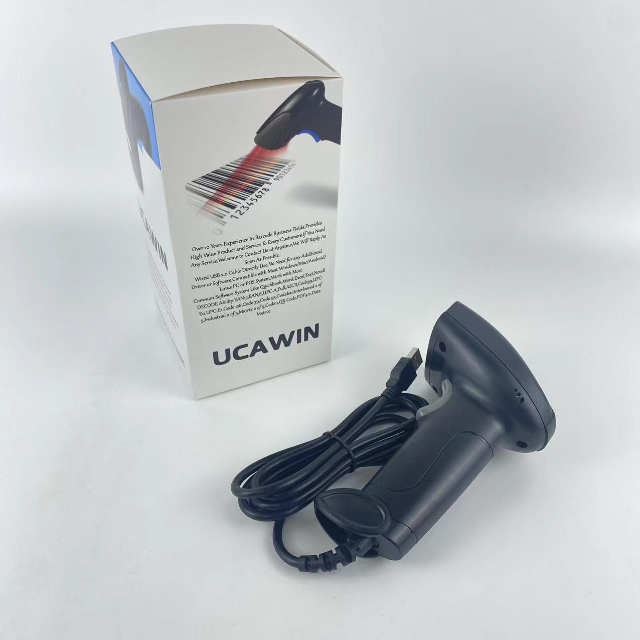 UCAWIN Barcode scanners, USB Handheld Barcode Reader, Screen Scanning