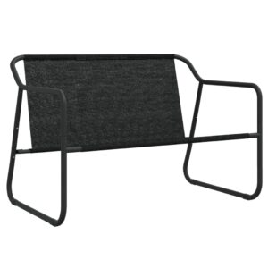 Patio Benches 2-Seater Patio Bench with Cushion Anthracite Steel,2Seater Outdoor Patio Bench with Comfortable Cushions and UVResistant Textilene for Gardens and Terraces Outdoor Furniture & Accessorie