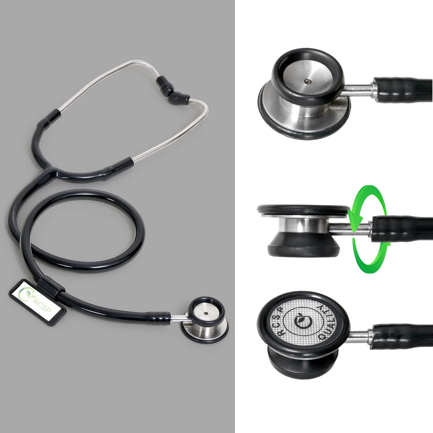 Stethoscope Pediatric For Doctors And Medical Student Nurses Pediatric, light weight Stainless Steel Chest Piece with Flexible Jointless Tube & Soft Sealing Ear Knobs