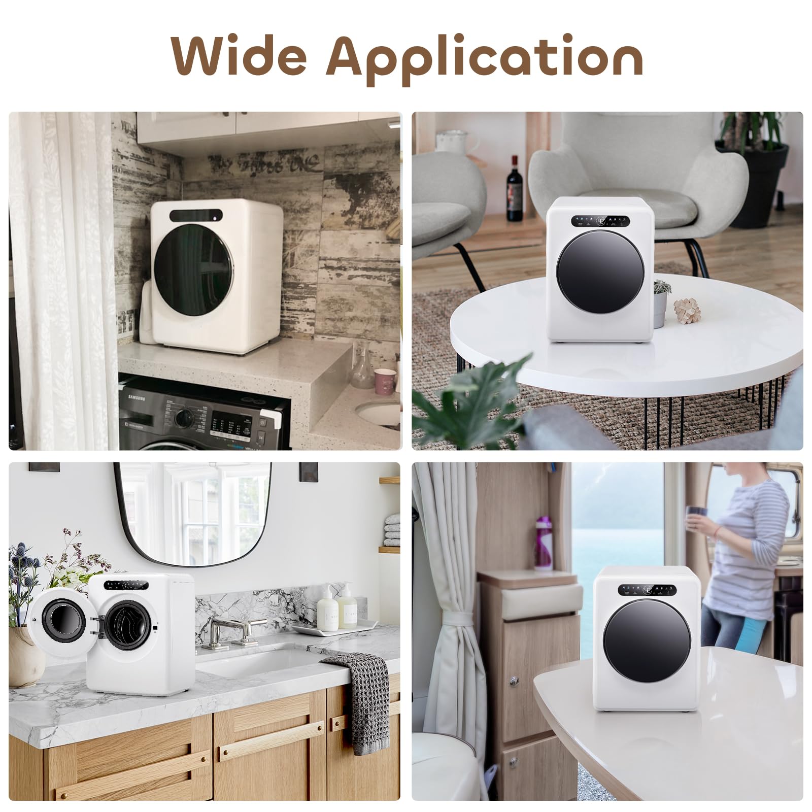 2 In 1 Mini Portable Washer and Dryer Combo, Mini Washing Machine With 24 Hours Reservation Mode and High-temp Stain Removal for Baby Clothes, Underwear, and Socks. (9l/pl)