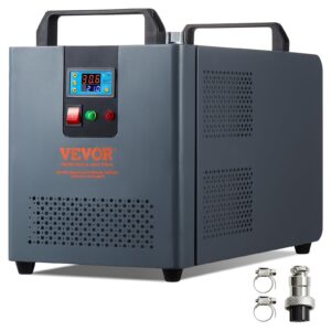 vevor industrial water chiller, kh-6000, 200w industrial water cooler with compressor 7.8 l/min max flow rate, for 60w 70w 80w 90w 100w co2 laser engraving & cutting machine