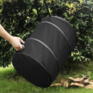 Leinoupt:Collapsible Trash can,Folding Garbage Cans,Pop Up Trash Can,Camper Trash can，for Camping Garbage Can Collapsible,Clothes and Toys Recycle bin(10 Gallons)