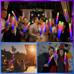 48 pcs LED Foam Glow Sticks, Glow Sticks Bulk Light Up Party Favors for Kids 4-8 8-12 Glow in the Dark Party Supplies for Boys Girls Adults Halloween Wedding Birthday Christmas Gifts Carnival Concert