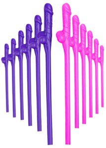 penis straws party 12 pcs pack, willy penis decorations bachelorette party straws naughty bridal drinking games, funny drinking straws, crazy straws bride