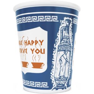 KJUYT 10 oz. Ceramic Cup We are happy to serve you” gifts women birthday gifts coffee mug get well coffee mugs, big, Blue