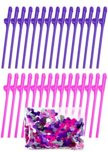 30 penis straws bachelorette penis confetti pack hen straws naughty party crazy hen night straws bachelorette penis straws party favors bride adult party drinking straws