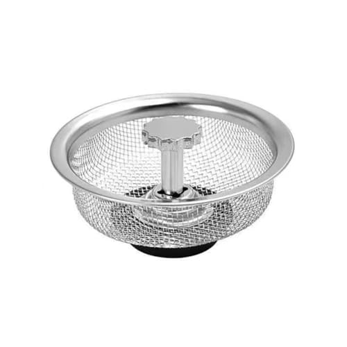 KUNMNGF Sink Stopper Bathroom Drain,Kitchen Sink Strainer,Sink Drain Stopper,Kitchen Sink Stopper,Sink Stopper,Stainless Steel Kitchen Sink Strainer,Bathtub Sink Strainer for Kitchen,Bathroom, Silver