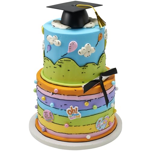 DecoPac Oh, the Places You'll Go! Cupcake Rings, 24 Dr. Seuss Cupcake Decorations For Graduation, Wedding, Birthday, Food Safe Cake Toppers – 24 Pack