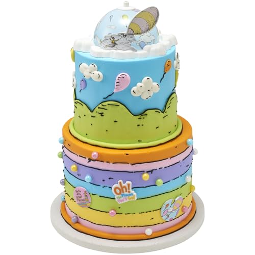 DecoPac Oh, the Places You'll Go! Cupcake Rings, 24 Dr. Seuss Cupcake Decorations For Graduation, Wedding, Birthday, Food Safe Cake Toppers – 24 Pack