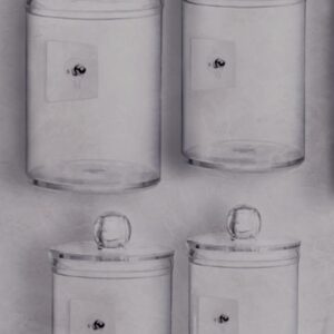 APIROS Acrylic Apothecary Jars for Wall Set of 4