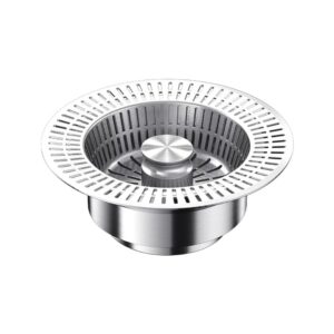 kunmngf sink stopper,sink strainer,kitchen sink stopper,sink drain stopper,kitchen sink strainer,stainless steel kitchen sink pop-up core strainer,bathtub sink strainer for kitchen,bathroom, silver