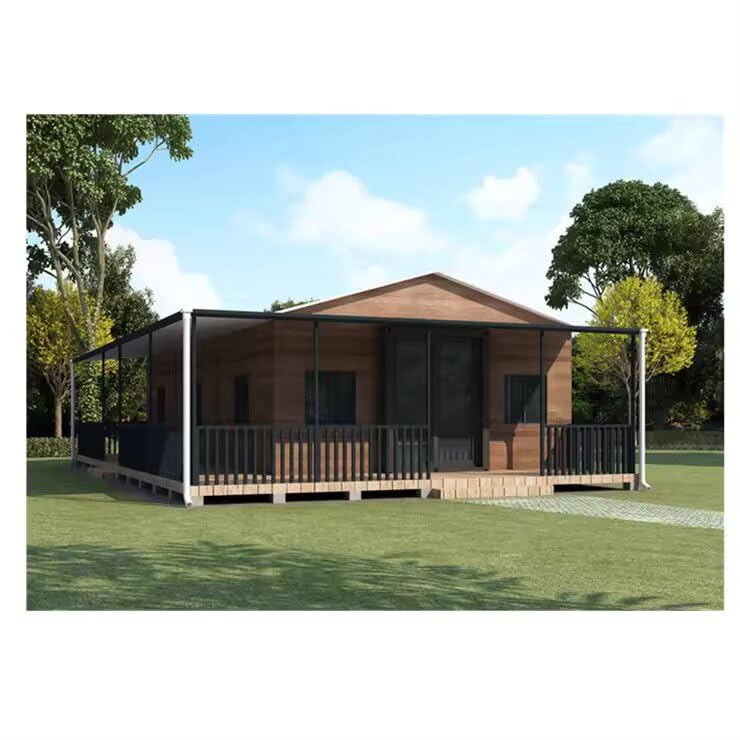 Modern Luxury Tiny House: 20-Foot eco-Friendly Steel prefab Modular Villa with Balcony, Kitchen, Bathroom, and Bedroom, Perfect for a Mobile Vacation Home. (10FT(Basic Design))