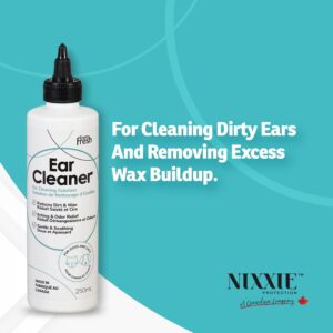 NIXXIE TRADES SENSE EnviroFresh Dog Ear Cleaner - Ear Cleaner for Dogs - (250ml/8.5oz) Dog Ear Cleaning Solution - Ear Drops for Dogs - Pet Hygiene Personal Care - Cat Ear Cleaner