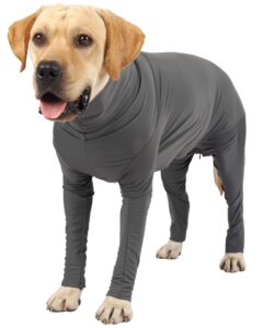 due felice dog surgery suit female spay recovery suit for dogs neuter onesie for surgery female male dog after spayed surgical suit grey/medium