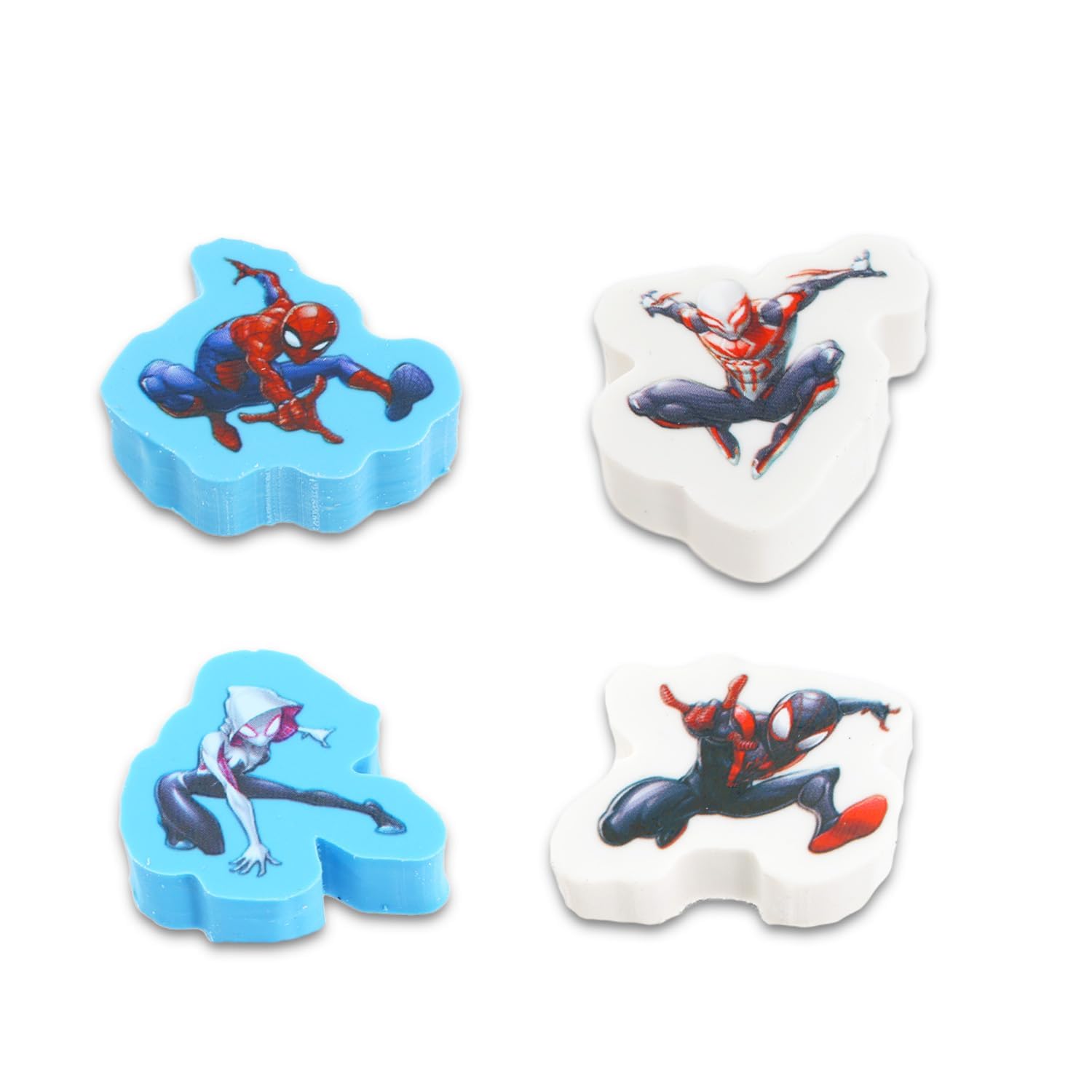 Spiderman Pencil Case for Kids - Spiderman Stationery Bundle with Spiderman Pencil Case, Spiderman Erasers, Stickers More | Spiderman School Supplies for Boys 4-6