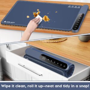 Kitchen Warming Mat for Food: Smart Limitless Temperature Silicone Heating Mat for Food - Portable Warming Tray Party Essentials - Roll Up Heating Trays Food Warmers for Parties Buffet