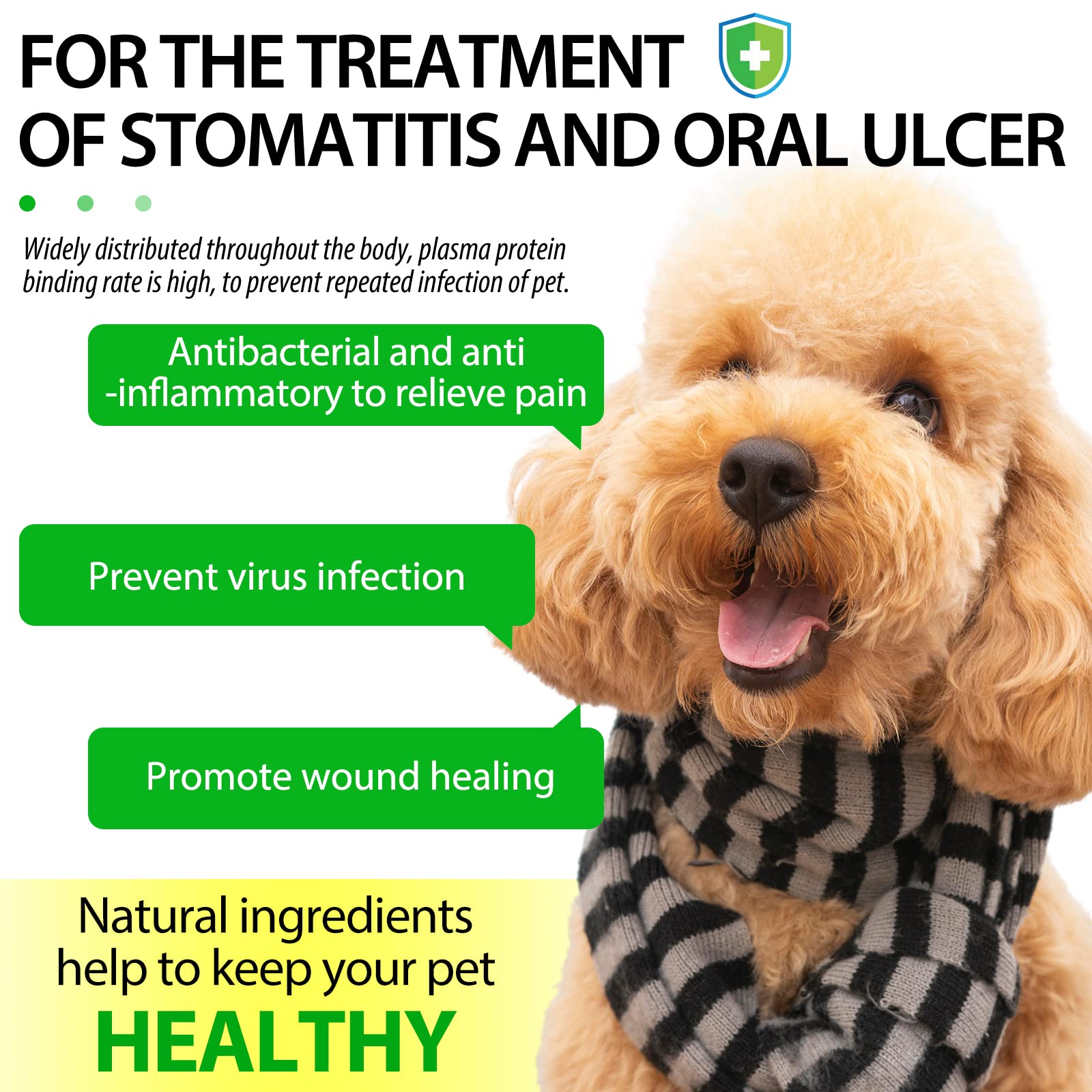 2 Pack Antibiotics for Dogs, Dog Antibiotics, Dog Supplies Antibiotics, Natural Dog Antibiotics Supports Dog Allergy and Itch Relief, Dog Multivitamin for Pets