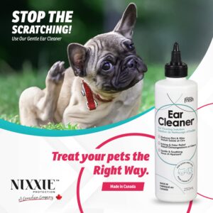 NIXXIE TRADES SENSE EnviroFresh Dog Ear Cleaner - Ear Cleaner for Dogs - (250ml/8.5oz) Dog Ear Cleaning Solution - Ear Drops for Dogs - Pet Hygiene Personal Care - Cat Ear Cleaner