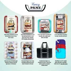 Fancy Panz Insulated Carrier, Casserole Carrier Bag for Hot or Cold Food, Casserole Tray Insulated Bag, Holds 2, Black