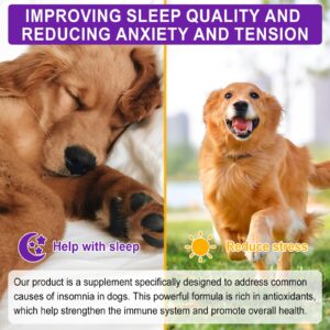 Melatonin for Dogs, Dog Melatonin, Anxiety Relief for Dogs, Melatonin for Small to Large Dog Breeds, Supports Relaxation, Regulates Sleep Patterns, Promotes Overall Well-Being, Dog Sleep Aid