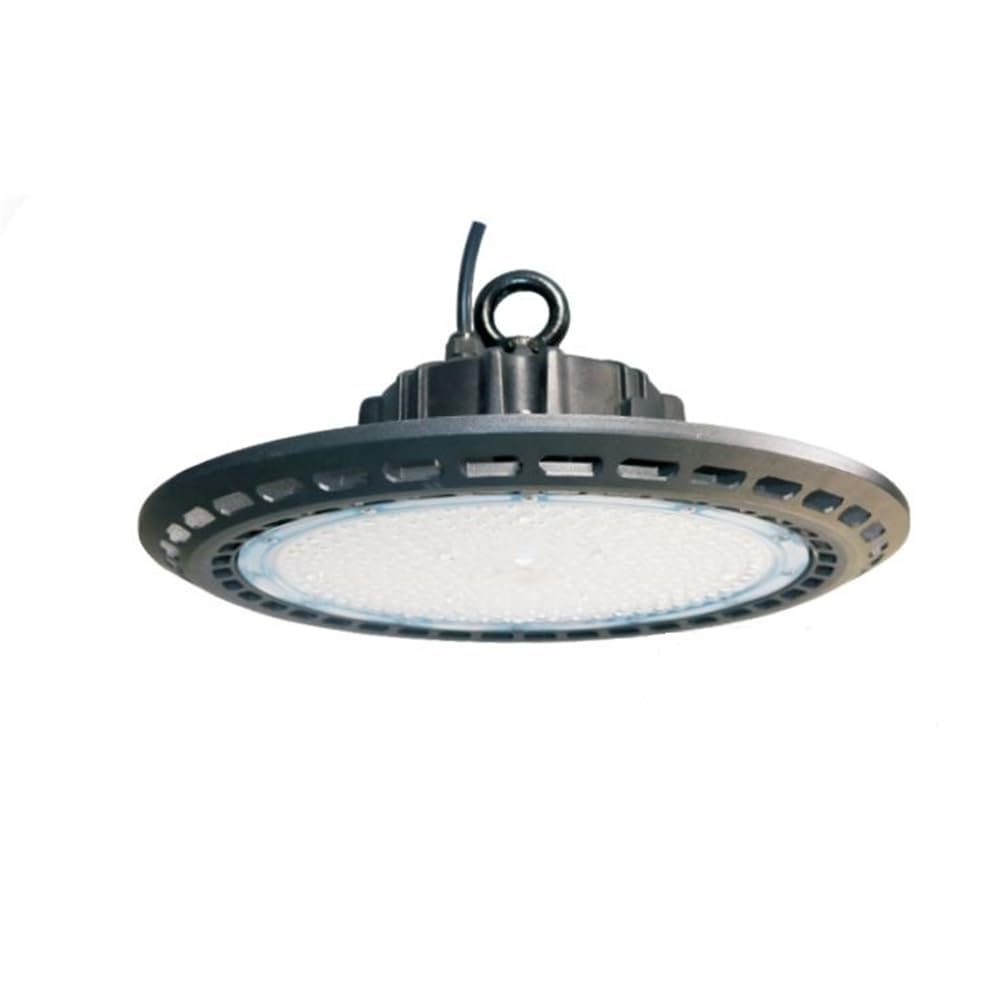 Luminance LED UFO High Bay Light 200W 4000K-5000K EV-U200W_D2DZ, Wet/Dry Location, Rated for 50,000 hrs., CRI 80, Nichia 3030, Black