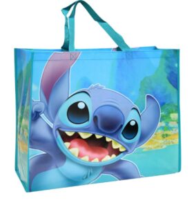 disney stitch from lilo and stitch giant extra large 26" inch premium reusable tote bag