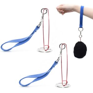 wrist yarn holder portable yarn ball holder light weight to go yarn spinner for crocheting and knitting, 2 pack