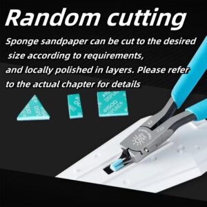 DSPIAE Soft Material Sanding Sponge Set Sandpaper Making Tool Kit Accessories for Dspiae Gundam GK Military Model (SS-S01)… (SS-02)