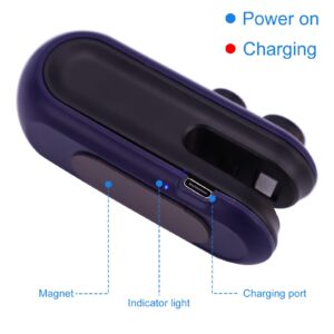 Mini Bag Sealer, 2 in 1 Bag Sealer And Cutter Magnet Rechargeable Sealing Machine Portable Handheld Heat Vacuum Sealer Mini Bag Resealer for Plastic Bags Food Storage Bags (Blue)