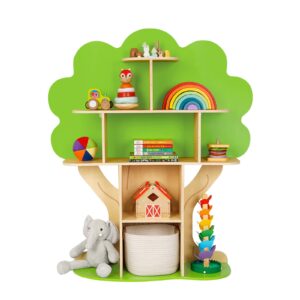 OOOK Tree Bookshelf for Kids Reading Nook, Montessori Book Shelf for Classroom, Kids Room, Playroom, Nursery