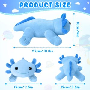 REUCLOTHIM Axolotl Plush Toy,Soft Cute Axolotl Stuffed Animal Plushies,Axolotl Stuffed Animal Toy for Kids, Cute Plushies Axolotl Pillow Doll.Blue